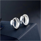 Shineland Punk Small Circles Huggie Hoop Earrings 925 Sterling Silver
