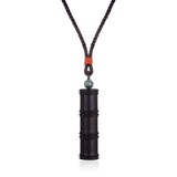 Shineland Wood Pendant Necklace for Women Men Collares Vintage Jewelry