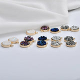 Alloy Round Shape Charms DIY Jewelry Dangle Earrings/Necklace Pendants