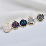 Alloy Round Shape Charms DIY Jewelry Dangle Earrings/Necklace Pendants
