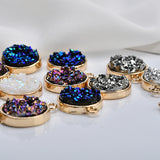 Alloy Round Shape Charms DIY Jewelry Dangle Earrings/Necklace Pendants
