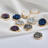 Alloy Round Shape Charms DIY Jewelry Dangle Earrings/Necklace Pendants