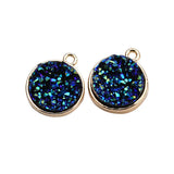 Alloy Round Shape Charms DIY Jewelry Dangle Earrings/Necklace Pendants
