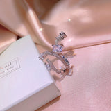 S925 Heart Star Drop Water CZ Finger Rings Wedding Engagement Jewelry