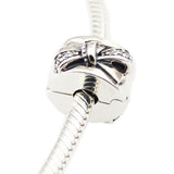 Shining Bow Clip Charm DIY Jewelry Making Fits 925 Sterling Silver Bracelets