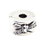 Shining Bow Clip Charm DIY Jewelry Making Fits 925 Sterling Silver Bracelets
