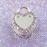 Shining Bow & Path Lock Love Charm Beads 925 Sterling Silver