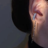 Long Tassel Zircon Ear Cuff No Piercing Earrings