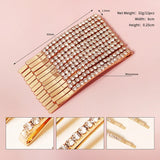 Crystal Zirconia Pearl Hair Clip Barrette Set