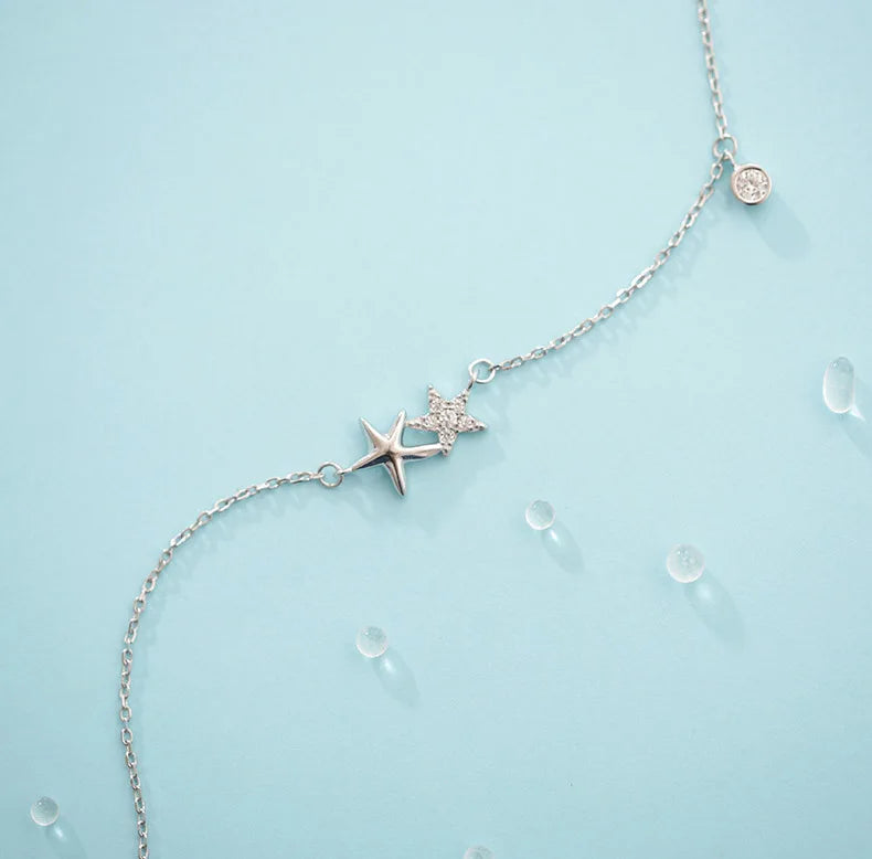 Star Necklace 925 Sterling Silver Sweet Girl Birthday Gift