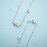 Star Necklace 925 Sterling Silver Sweet Girl Birthday Gift