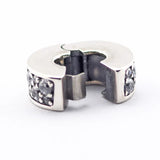 Elegant Clip Charms 925 Sterling Silver Crystal Jewelry