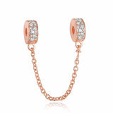 Crystal Charms Safety Chain for Jewelry Making