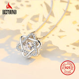 Hexagram Zircon Necklace Silver 925 Star Pendants Fine Jewelry