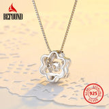 Hexagram Zircon Necklace Silver 925 Star Pendants Fine Jewelry