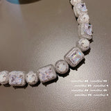 Geometric Gem Bracelet 18K Plating Moonlight Zircon Wings