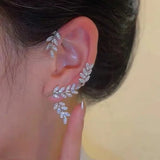 Leaf Plated Ear Cuff Earrings Non Piercing For Women Girl