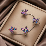 Leaf Plated Ear Cuff Earrings Non Piercing For Women Girl
