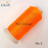 Shiny Silk Nylon Thread 3Strands 0.2mm 1800M DIY Jewelry Tassel Orange/Yellow