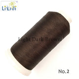 Shining Silk Nylon Thread 3Strands 0.2mm 1800M DIY Jewelry Tassel Brown/Black