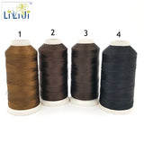 Shining Silk Nylon Thread 3Strands 0.2mm 1800M DIY Jewelry Tassel Brown/Black