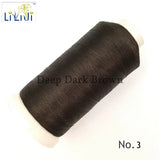 Shining Silk Nylon Thread 3Strands 0.2mm 1800M DIY Jewelry Tassel Brown/Black