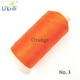 Shiny Silk Nylon Thread 3Strands 0.2mm 1800M DIY Jewelry Tassel Orange/Yellow