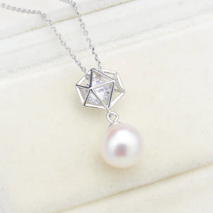 925 Silver Pearl Necklace Chain with Pendant Mountings
