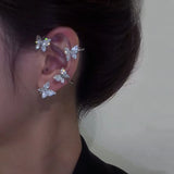 Zircon Butterfly Ear Cuff for Women Girls No Piercing Ear Clip
