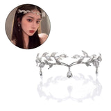 Shinning Chain Rhinestones Clip Water Drop Pendant Wedding Headpiece