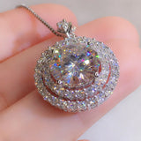 Shinning Chocker Necklace Zircon Wedding Pendants Neckla