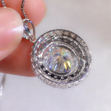 Shinning Chocker Necklace Zircon Wedding Pendants Neckla