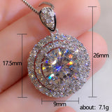 Shinning Chocker Necklace Zircon Wedding Pendants Neckla