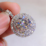 Shinning Chocker Necklace Zircon Wedding Pendants Neckla