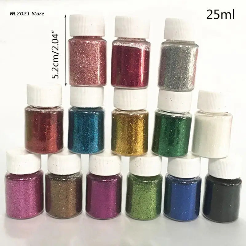 Neon Pink Nail Glitter Pearl Rub for Nails - Mermaid Pearl Mirror Powder