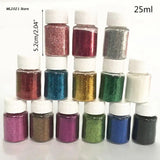 Neon Pink Nail Glitter Pearl Rub for Nails - Mermaid Pearl Mirror Powder