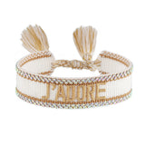 Shinning Woven Friendship Bracelets Adjustable Rope Bangle
