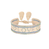Shinning Woven Friendship Bracelets Adjustable Rope Bangle