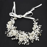 Crystal Bridal Wedding Head Piece Pearl Headbands