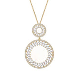 Hollow Round Charms Pendant for Necklace, Boho Style