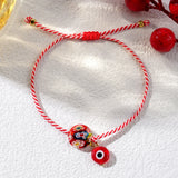 Martis Series Evil Eye & Thousand Flowers Glass Bracelet for Women