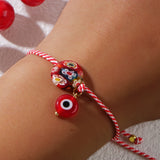 Martis Series Evil Eye & Thousand Flowers Glass Bracelet for Women