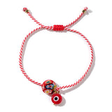 Martis Series Evil Eye & Thousand Flowers Glass Bracelet for Women