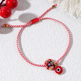 Martis Series Evil Eye & Thousand Flowers Glass Bracelet for Women
