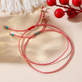 Martis Series Wooden & Turquoise Bead Greek Bracelet for Women