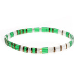 Shinus Bohemia Ethnic TILA Beads Elastic Line Bracelet