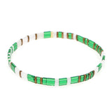 Shinus Bohemia Ethnic TILA Beads Elastic Line Bracelet
