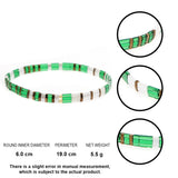 Shinus Bohemia Ethnic TILA Beads Elastic Line Bracelet
