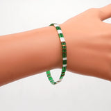 Shinus Bohemia Ethnic TILA Beads Elastic Line Bracelet