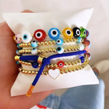 Shinus Evil Eye Bracelet Set for Protection and Style